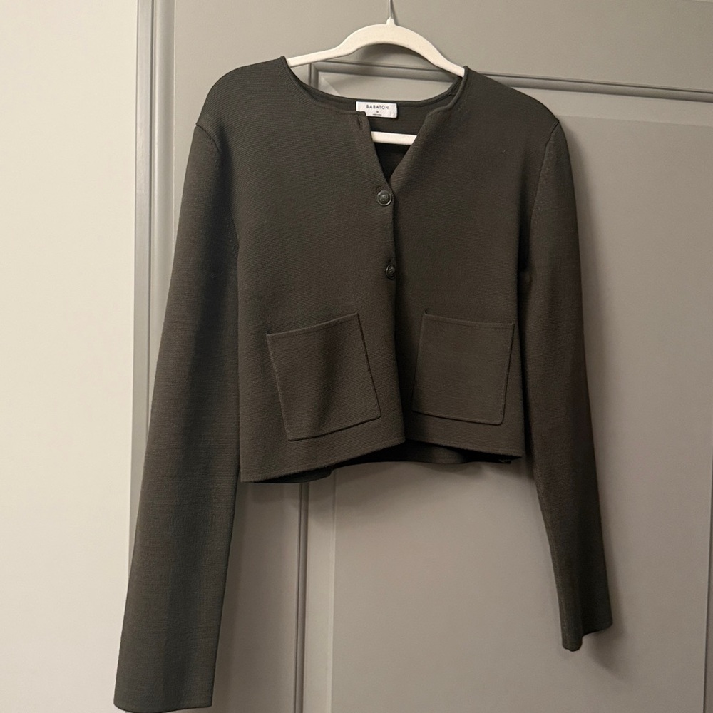 Babaton Olive Knit Cardigan